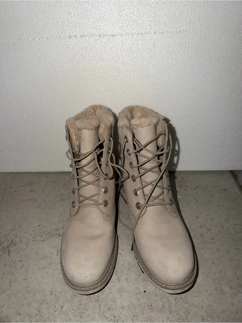 Timberland Women's Fur-Lined Lace-Up Boots